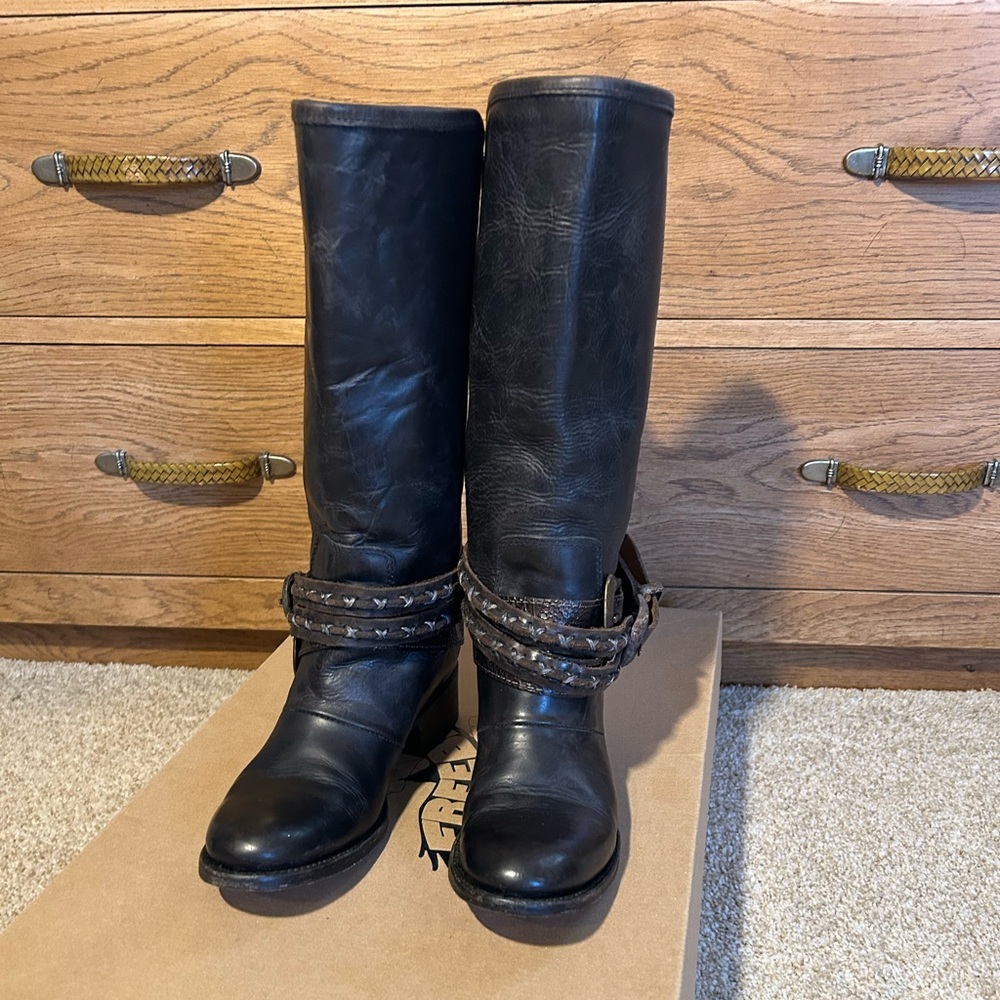 Freebird Knox Black Leather Boots